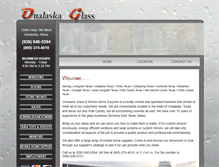 Tablet Screenshot of onalaskaglass.com